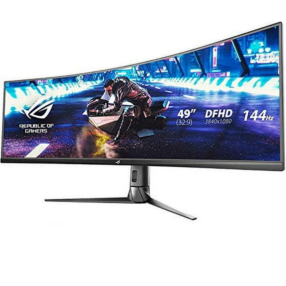 Asus ROG Strix XG49VQ 49" Curved Gaming FreeSync Monitor 144Hz Dual Full HD HDR Eye Care with DP HDMI Black
