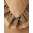 thumbnail image 3 of 1 Pack Pillowcase Solid Modern Bow Lace Ruffle Decor Soft Luxury Pillow Cover for Home Khaki 48 * 74, 3 of 5