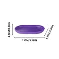 thumbnail image 6 of Bathroom Accessory Set, Gaqring 6-Piece Plastic Bath Organizer, Purple Lotion Dispenser Toothbrush Holder Soap Dish Trash Can Toilet Brush, 6 of 7