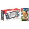 Nintendo Switch Lite 32GB Gray and Pokemon Let's Go, Eevee! Bundle - Import with US Plug