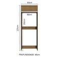 thumbnail image 4 of Mueble de Cocina Puerta-Refrigerador Madesa Glamy 1 Puerta Basculante Marrón, 4 of 5
