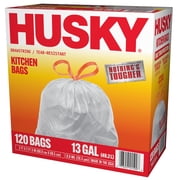 Husky 13 Gallon Tall Kitchen Drawstring Bags, 120 Bags