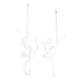 thumbnail image 1 of GOOHOCHY 2 llaveros colgantes de muñeca bailarina con falda acrílica, adornos navideños universales, 1 of 8