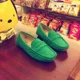 thumbnail image 4 of Zapatos de cuero sin cordones hechos a mano para niños 2020 ante nuevo zapatillas de deporte para niños mocasines planos de otoño con talla grande 23-39 B08243, 4 of 5