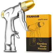 FANHAO Upgrade Garden Hose Nozzle Sprayer, Heavy Duty Metal Watering Nozzle with 4 Spraying Modes