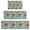 Pioneer Flower Floral-2, variant on Pioneer Flower Floral Print Pattern Kitchen Rugs Sets Of 3,Kitchen Runner Rugs Non Skid Washable,Decorative Kitchen Floor Mats for Kitchen,Sink,Laundry,17X30 Inch 17X47 Inch 17X59 Inch