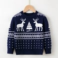 thumbnail image 3 of URMAGIC Toddler Kids Baby Girl Sweater, Cute Elk Print Christmas Sweaters Pullover Sweatshirt Top Fall Winter Clothes 2-7 Years, 3 of 7