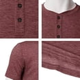 thumbnail image 3 of Playera Hombre Cuello Henley Casual Cómoda Manga Corta, 3 of 7