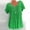 Green, variant on 2026 Womens Clothing under $5 asdoklhq Plus Size Tops for Women ,Plus Size Short Sleeves V-Neck PrintBlouse Pullover Tops Shirt