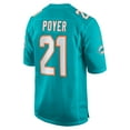 thumbnail image 3 of Men's Nike Jordan Poyer  Aqua Miami Dolphins  Game Jersey, 3 of 6