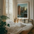 thumbnail image 3 of Over Downtown, Buffalo - Buffalo New York Photography City Skyline Architecture Sunset Travel Poster Street Photography Art Deco Oak Framed Wall Art Print 8 x 10 inches, 3 of 12
