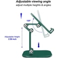 thumbnail image 2 of Soporte para teléfono de escritorio, soporte para tableta, soporte plegable para teléfono inteligente con altura y ángulo ajustables, soporte para base para iPad, tableta, teléfonos inteligentes, 2 of 7
