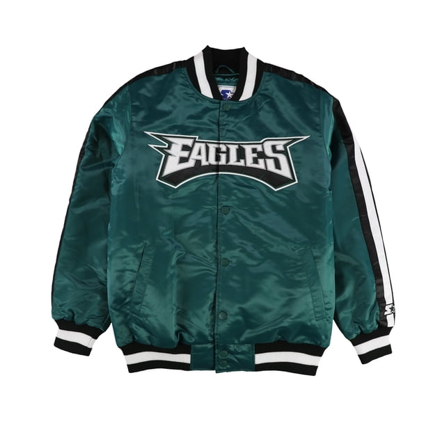 STARTER Mens Philadelphia Eagles Varsity Jacket, eag, L