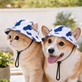 thumbnail image 7 of Pet Sun Hat with Ear Holes and Adjustable Strap for Cats and Dogs, Breathable for Outdoor Walks and Beach, 7 of 7