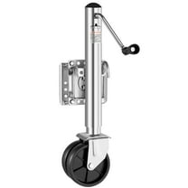 VEVOR Trailer Jack with Wheel, 2000 lbs Load Capacity, Heavy Duty Swivel Boat Trailer Jack with PP Single Wheel & Ergonomic Handle, 12-inch Lift, Fit for RVs, Boats, Horse Trailers, Utility Trailers