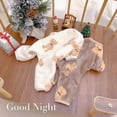 thumbnail image 3 of Mono de felpa para mascotas, ropa para perros medianos y pequeños, pijamas dulces de terciopelo cálido, gatito, cachorro, lindo jersey, Chihuahua, caniche, Otoño e Invierno, 3 of 3