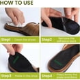thumbnail image 3 of Bukihome Arch Support Shoe Insoles for Flat Feet – 3 Pairs Gel Arch Inserts for Plantar Fasciitis Relief, Adhesive Arch Pads to Relieve Pressure & Foot Pain (S, Black), 3 of 7