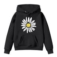 thumbnail image 4 of Emitonse Toddler Baby Boy Girl Clothes Kids Hoodie Print Girls Basic Long Sleeve Drawstring Sweatshirt Black,Size 7-8 Years, 4 of 4