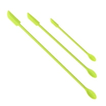 3Pcs Silicone Spatula Set Mini Jar Scraper Small Makeup Lotion Stirrer Mini Spatula for Jars Cosmetics Creams