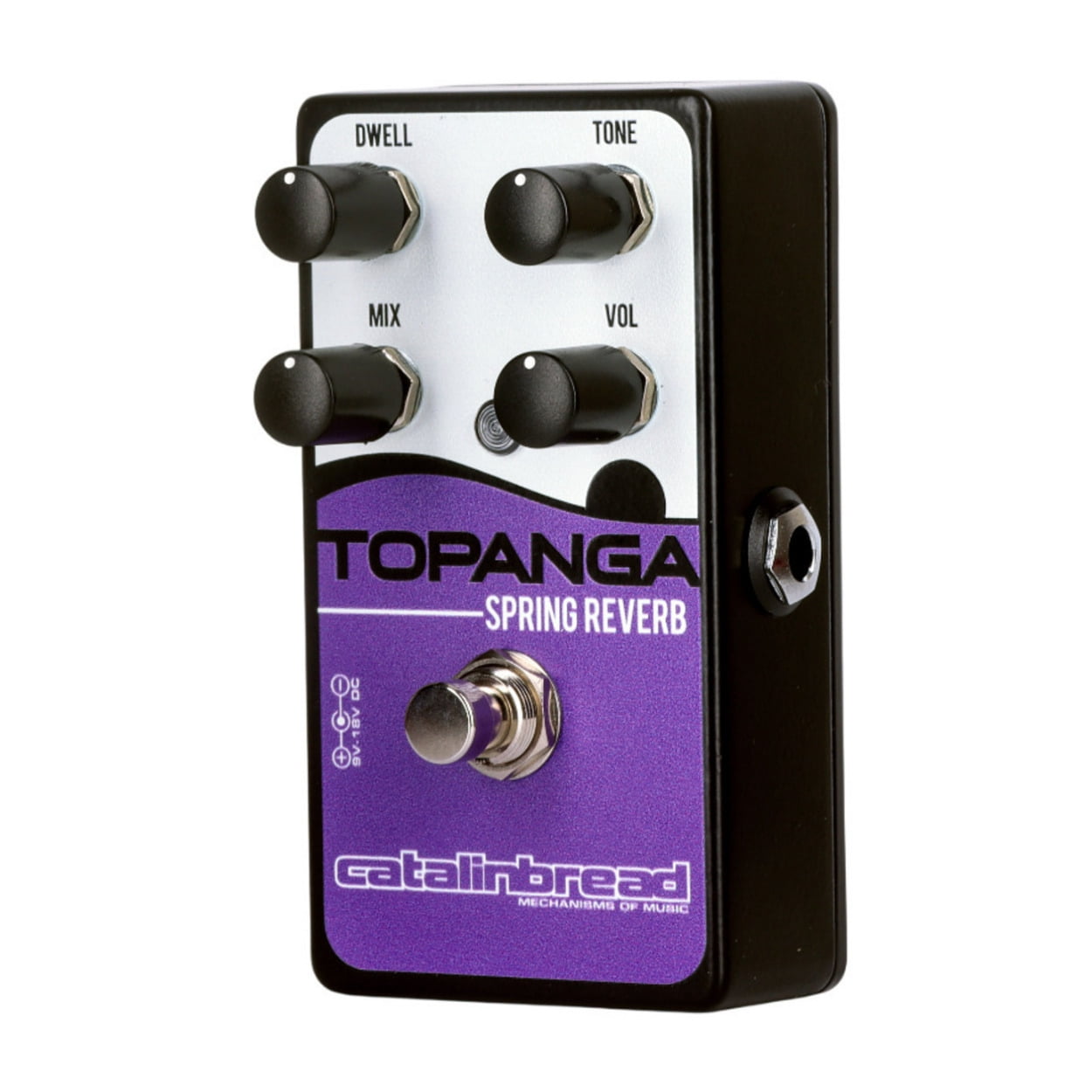 Catalinbread Topanga Classic Spring Reverb Pedal with Three Knob Controls (Purple)