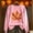 Pink, variant on SCSAlgin Crewneck Sweatshirt for Women Fall Leaf Graphic Sweatshirts Vacation Long Sleeve Drop Shoulder Pullover