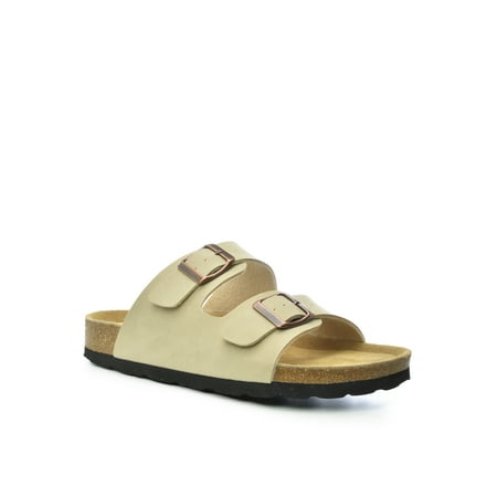 

CloudAir Ladies Joyce Slip-On Contoured Comfort Footbed Buckle Strap Sandals