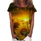 thumbnail image 1 of Pntutb Mujer Casual Sexy Moda Verano Cuello Redondo Camiseta Impreso Manga Corta Tops Blusa Pntutb Pntutb-8531, 1 of 1