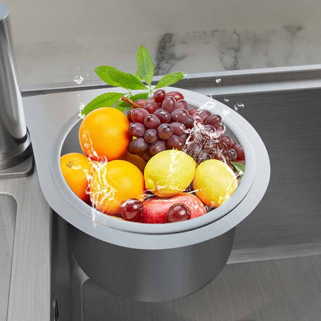 TopLLC Kitchen Essentials, Kitchen Tools Kitchen Sink Drainage Basket Stainless Steel Hanging Drainage Rack Wet And Dry Separation Hook Waste Filter Basket Stainless Steel Swan Drainage Basket