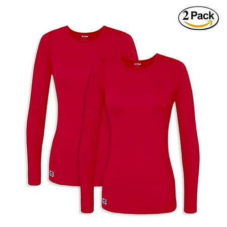 

Sivvan 2 Pack Womens Comfort Long Sleeve T-Shirt / Underscrub Tee