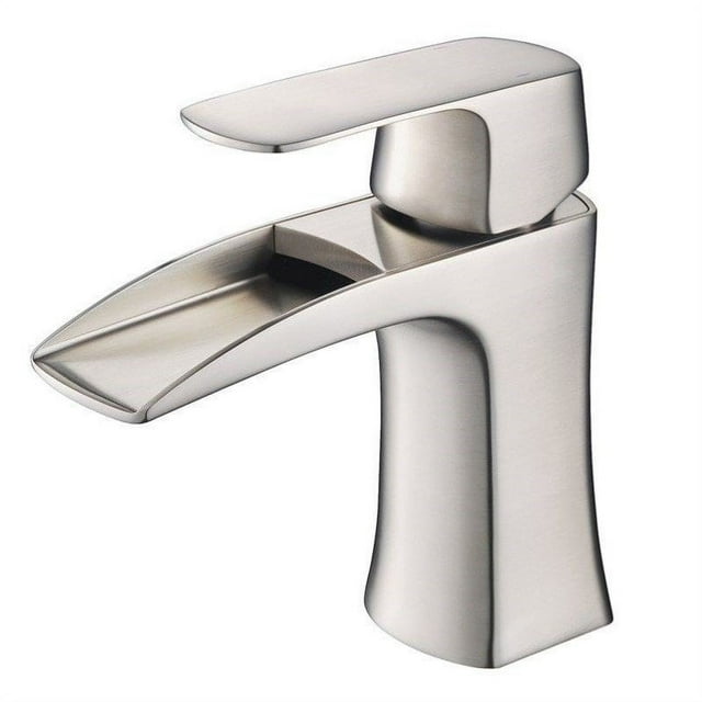 Fortore Single Hole Bathroom Vanity Faucet in Brushed Nickel