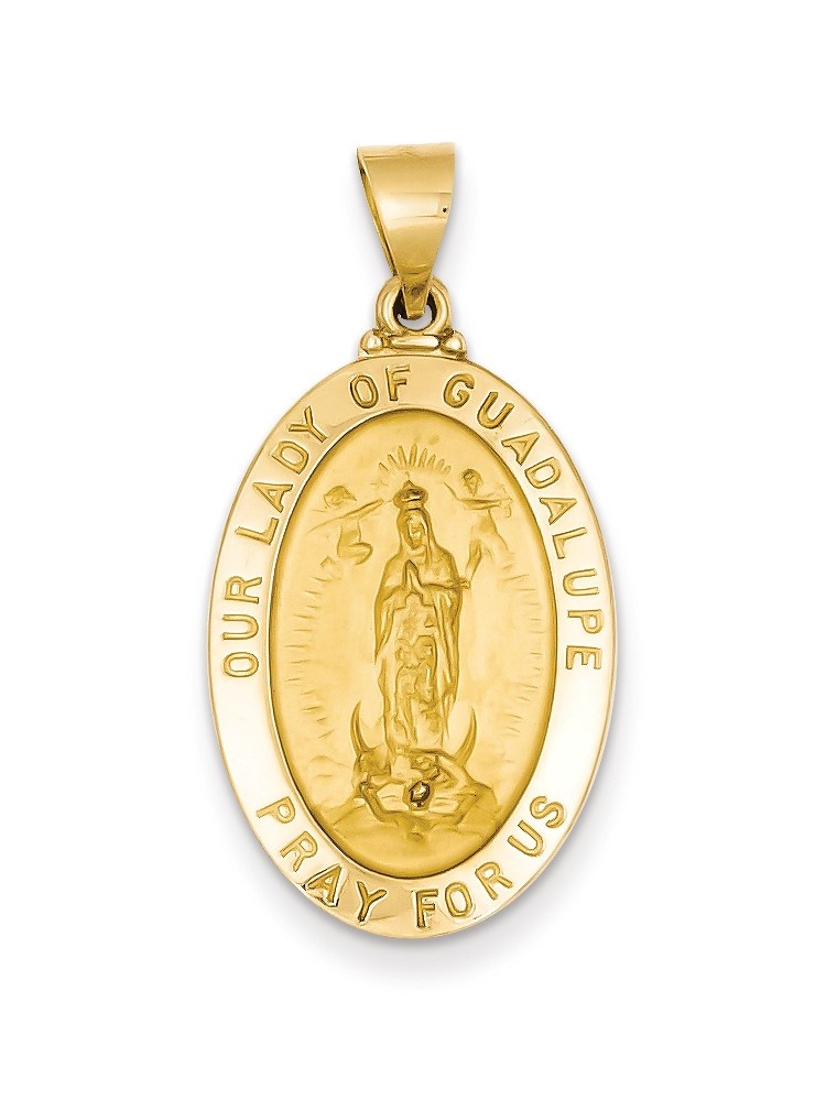 14k Yellow Gold Our Lady Guadalupe 