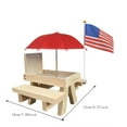 thumbnail image 2 of Bird Feeders Squirrel Feeder Table With Durable Wooden Design Umbrella Corn Cob Holder Sturdy Structure Thick Benches for Outdoor Feeding 1pc, 2 of 4