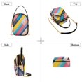 thumbnail image 3 of FORMRS Crossbody Bag for Women Quilted Travel Shoulder Cell Phone Purse with Chain Strap Handbag, Color Striped, 3 of 7