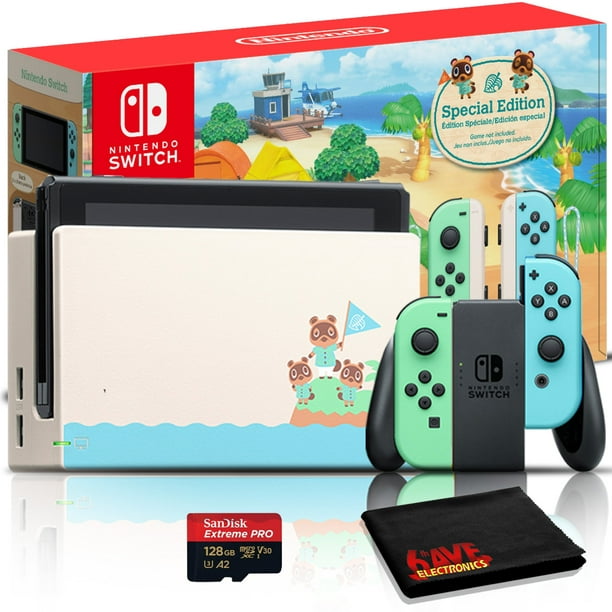 Nintendo Switch Animal Crossing: New Horizons Edition Console + 128GB  microSD 