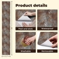 thumbnail image 5 of Peel and Stick Wallpaper Rustic Weathered Metal Texture Distressed Rusty Accents Wall Mural 17.7in x 9.8ft Self Adhesive Removable Wall Paper Renter Friendly Wallpaper for Nursery Bedroom Cabinets, 5 of 8
