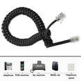 thumbnail image 3 of unbranded 2Ud Cable Telefónico En Espiral Negro Para Teléfono Fijo Con Señal Estable Y Material Resistente, 3 of 6