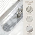 thumbnail image 4 of FZENeast Stone Drying Mat,Quick Drying Diatomite Stone Kitchen Faucet Absorbent Mat 17.7 x 3.9 (Grey), 4 of 7