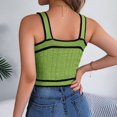 thumbnail image 4 of Mittory Summer Button Front Sweater Vest for Women Square Neck Sleeveless Strap Casual Loose Fit Rib Knit Cropped Tank Tops, 4 of 7