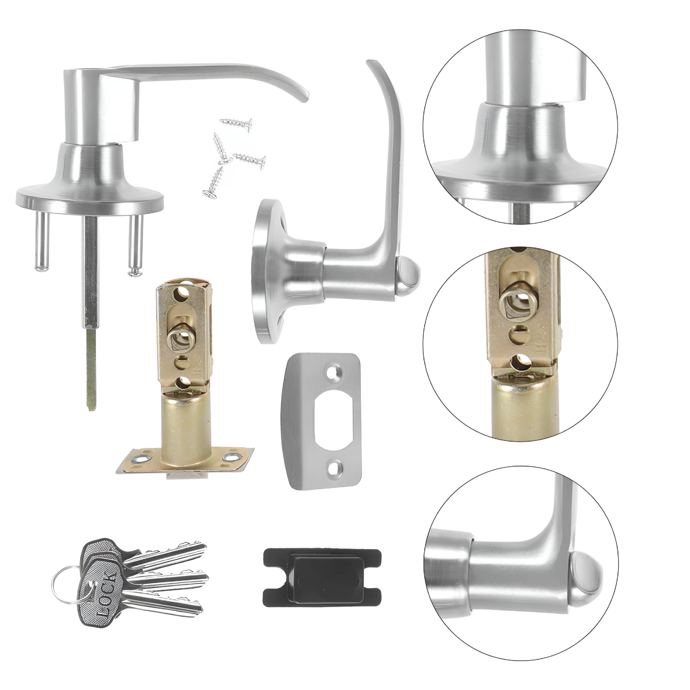 TALENO 1 Set of Door Lock Door Knob Interior Bedroom Door Lock Safety Door Lock Entry Door Knob with Lock