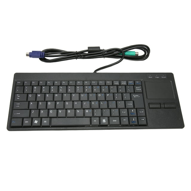 Clavier Industriel avec Pavé Tactile, Clavier Filaire IPC avec Structure de Pied en Ciseaux Portables, Clavier Rétroéclairé LED pour Usage Professionnel Ou Industriel