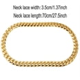 thumbnail image 2 of Men's Chunky Necklace,rapper Fake Chain 90s Fake Necklace, 2 of 5