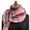010_Hot Pink, variant on Women's Scarves Women'S Autumn And Winter Colorful Plaid Shawl Thickening Warm Fringe Scarf Scarf, Women's Accessories Scarf