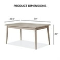 thumbnail image 3 of Furniture of America Yalen 59" Wood Indoor Dining Table, Grey, 3 of 13