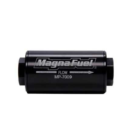 MagnaFuel MP-7009-BLK 74-Micron In-Line Pre Filter 4-3/4 x 2-1/8 diameter -10AN
