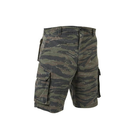 Vintage Tiger Stripe Paratrooper Cargo Shorts