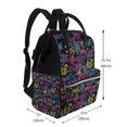 thumbnail image 2 of Daiia Graffiti Art Large Capacity Baby Bag Waterproof Stylish Diaper Bag Mummy Backpack Adjustable Straps Diaper BagBaby Essentials Bag, 2 of 6
