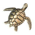 thumbnail image 2 of Mini escultura de tortuga marina de latón, recuerdo en miniatura para mascotas, artesanías de terrario DIY bonitas para dormitorio, hogar u oficina,, 2 of 8