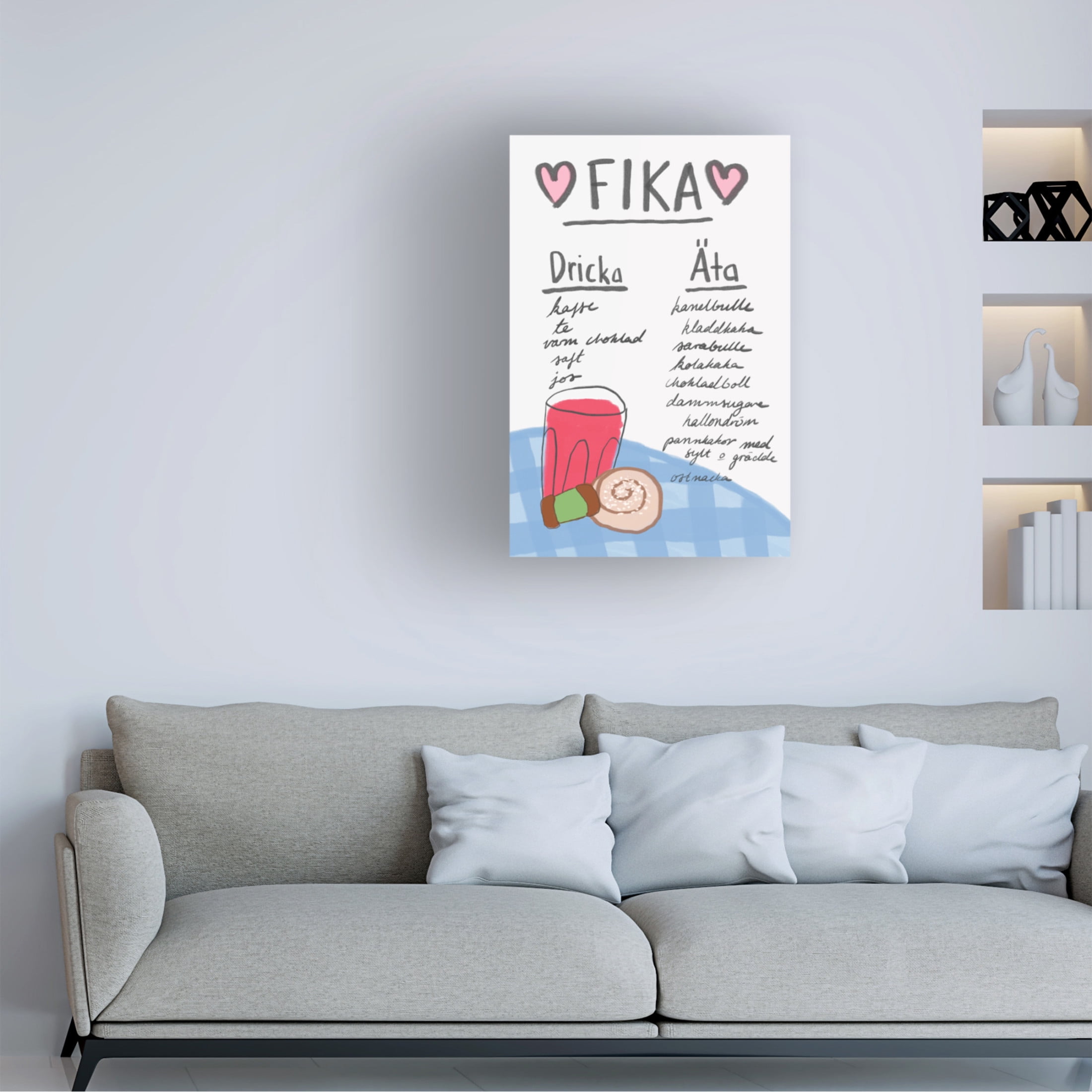 Trademark Fine Art Athene Fritsch  Fika Canvas Wall Art