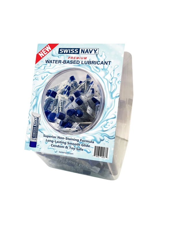 Swiss Navy Water Based Lubricant 10ml 100ct Fishbowl