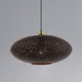 thumbnail image 6 of Livex Lighting Dublin 16" Wide Bronze Metal Oval Pendant Light, 6 of 9